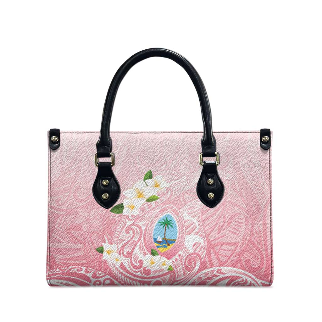 Guam Fishhook Mix Guasali Flowers Leather Bag Dreaming Coral