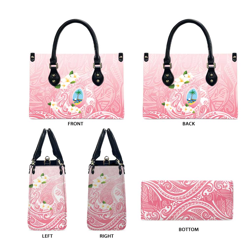 Guam Fishhook Mix Guasali Flowers Leather Bag Dreaming Coral