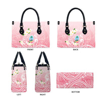Guam Fishhook Mix Guasali Flowers Leather Bag Dreaming Coral