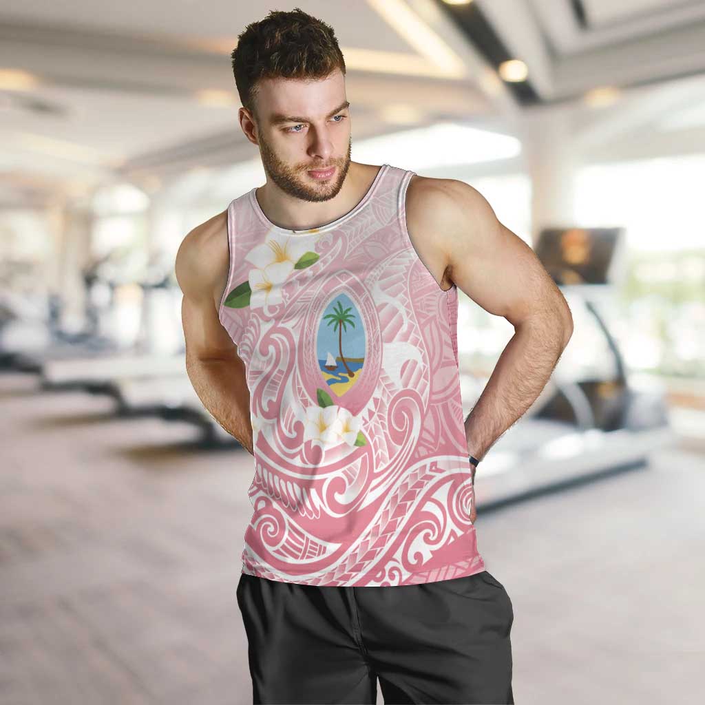 Guam Fishhook Mix Guasali Flowers Men Tank Top Dreaming Coral