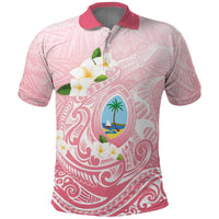 Guam Fishhook Mix Guasali Flowers Polo Shirt Dreaming Coral