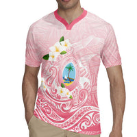 Guam Fishhook Mix Guasali Flowers Rugby Jersey Dreaming Coral