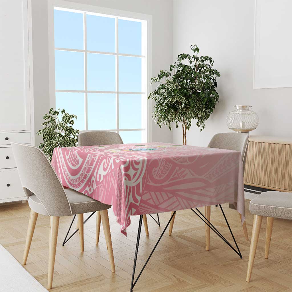 Guam Fishhook Mix Guasali Flowers Tablecloth Dreaming Coral