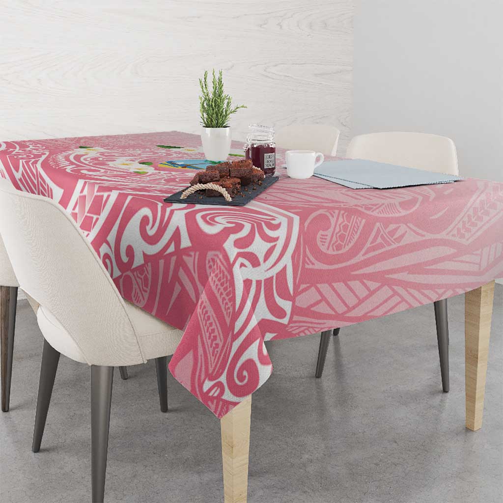 Guam Fishhook Mix Guasali Flowers Tablecloth Dreaming Coral