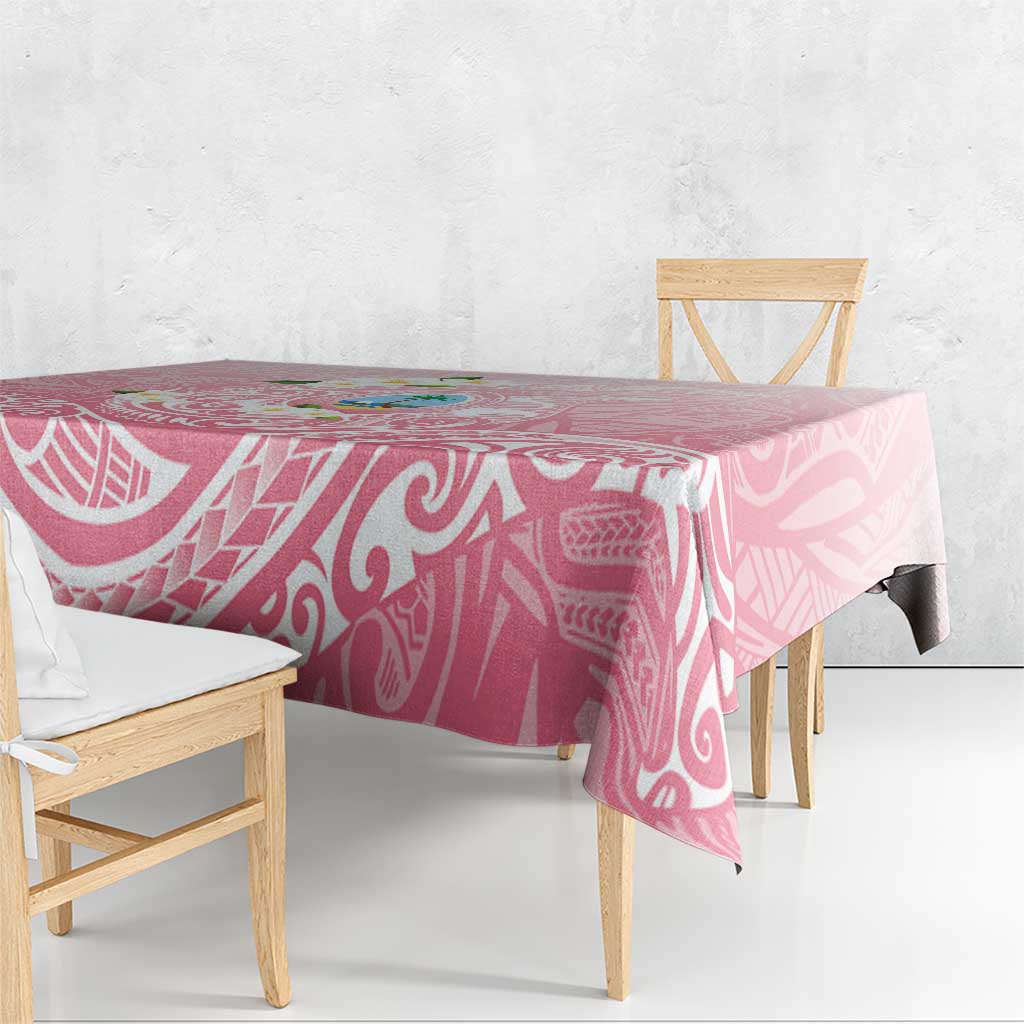 Guam Fishhook Mix Guasali Flowers Tablecloth Dreaming Coral