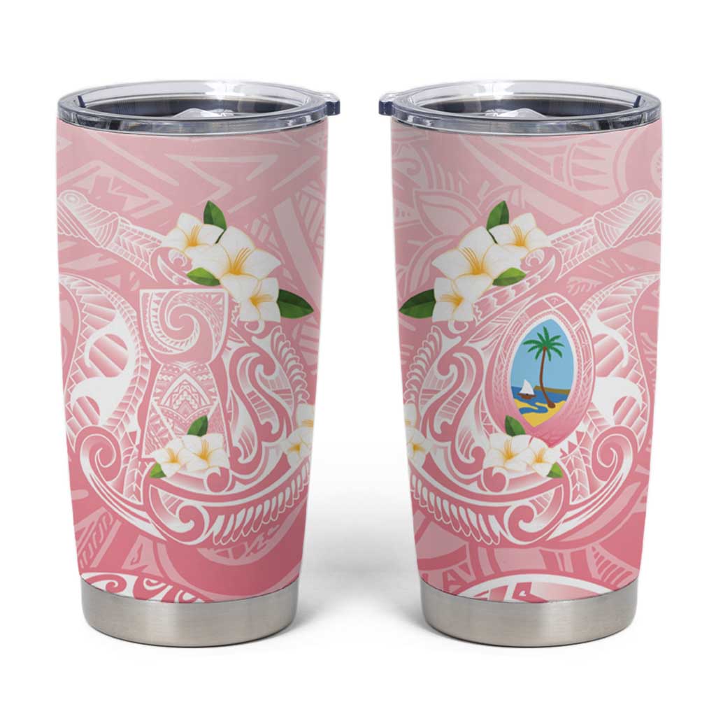 Guam Fishhook Mix Guasali Flowers Tumbler Cup Dreaming Coral