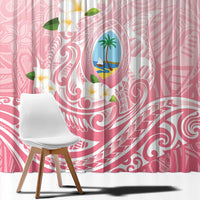 Guam Fishhook Mix Guasali Flowers Window Curtain Dreaming Coral