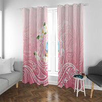 Guam Fishhook Mix Guasali Flowers Window Curtain Dreaming Coral