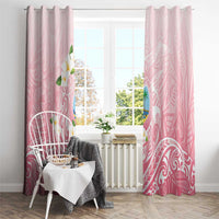 Guam Fishhook Mix Guasali Flowers Window Curtain Dreaming Coral