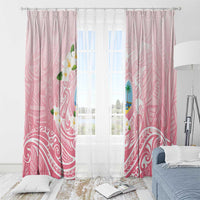 Guam Fishhook Mix Guasali Flowers Window Curtain Dreaming Coral