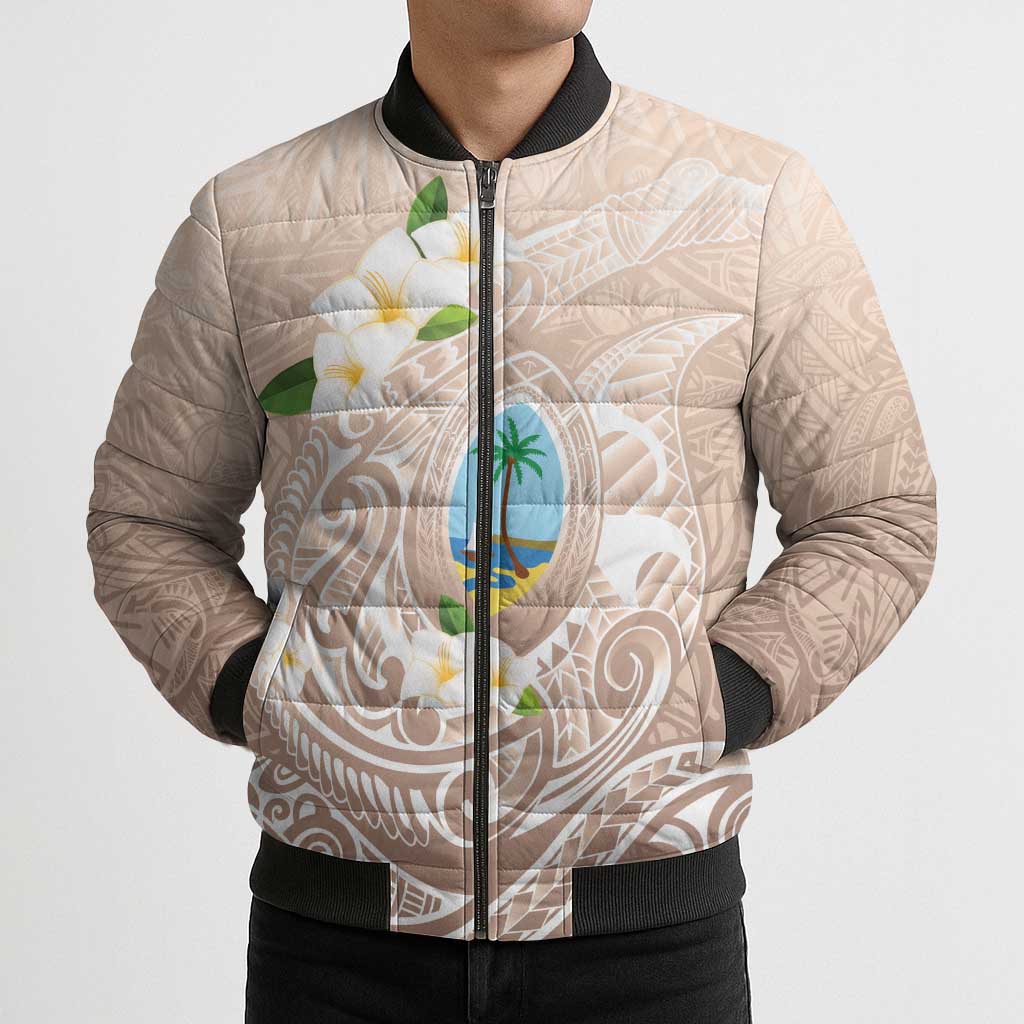 Guam Fishhook Mix Guasali Flowers Bomber Puffer Jacket Dreaming Hazel