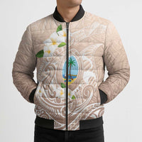 Guam Fishhook Mix Guasali Flowers Bomber Puffer Jacket Dreaming Hazel