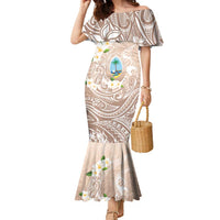 Guam Fishhook Mix Guasali Flowers Family Matching Mermaid Dress and Hawaiian Shirt Dreaming Hazel