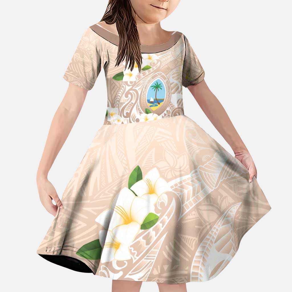 Guam Fishhook Mix Guasali Flowers Family Matching Off The Shoulder Long Sleeve Dress and Hawaiian Shirt Dreaming Hazel