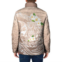 Guam Fishhook Mix Guasali Flowers Padded Jacket Dreaming Hazel LT7 - Polynesian Pride