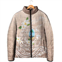Guam Fishhook Mix Guasali Flowers Padded Jacket Dreaming Hazel LT7 - Polynesian Pride