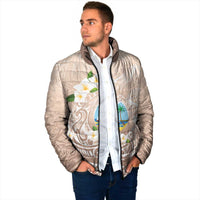 Guam Fishhook Mix Guasali Flowers Padded Jacket Dreaming Hazel LT7 - Polynesian Pride