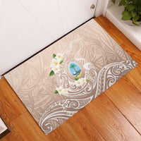 Guam Fishhook Mix Guasali Flowers Rubber Doormat Dreaming Hazel