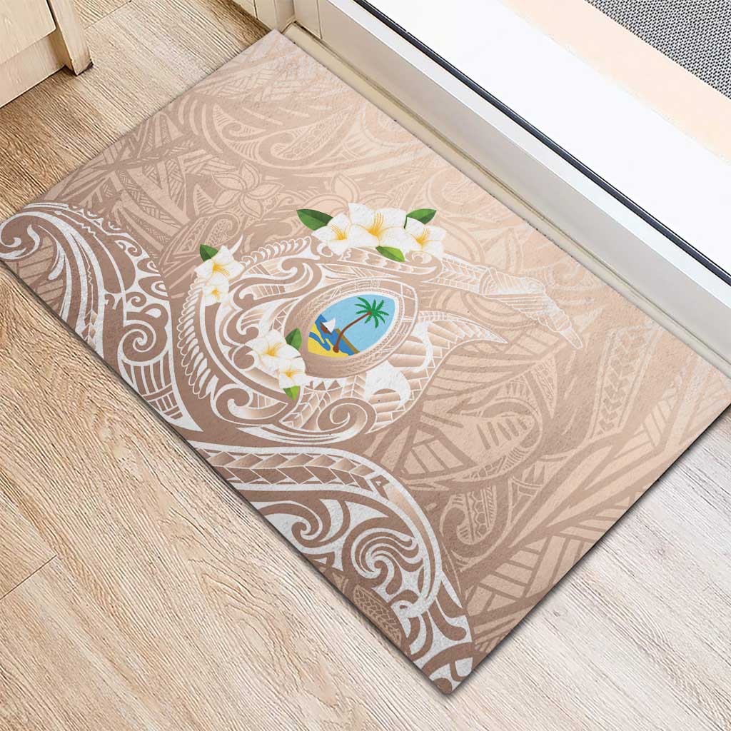 Guam Fishhook Mix Guasali Flowers Rubber Doormat Dreaming Hazel