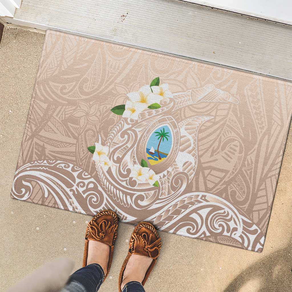 Guam Fishhook Mix Guasali Flowers Rubber Doormat Dreaming Hazel