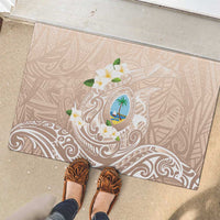 Guam Fishhook Mix Guasali Flowers Rubber Doormat Dreaming Hazel