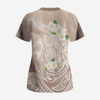 Guam Fishhook Mix Guasali Flowers Scrub Top Dreaming Hazel