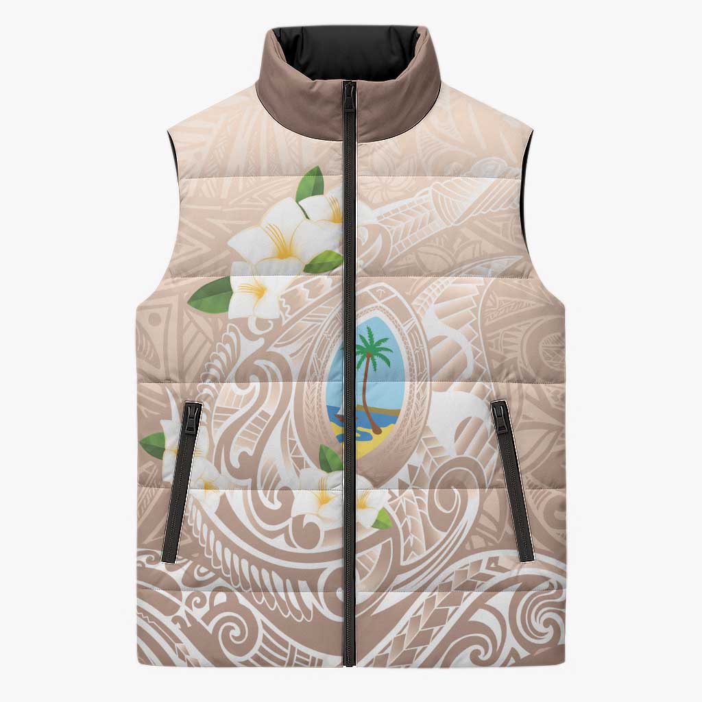 Guam Fishhook Mix Guasali Flowers Sleeveless Puffer Jacket Dreaming Hazel