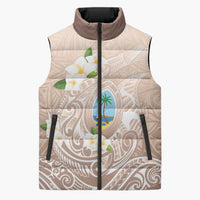 Guam Fishhook Mix Guasali Flowers Sleeveless Puffer Jacket Dreaming Hazel