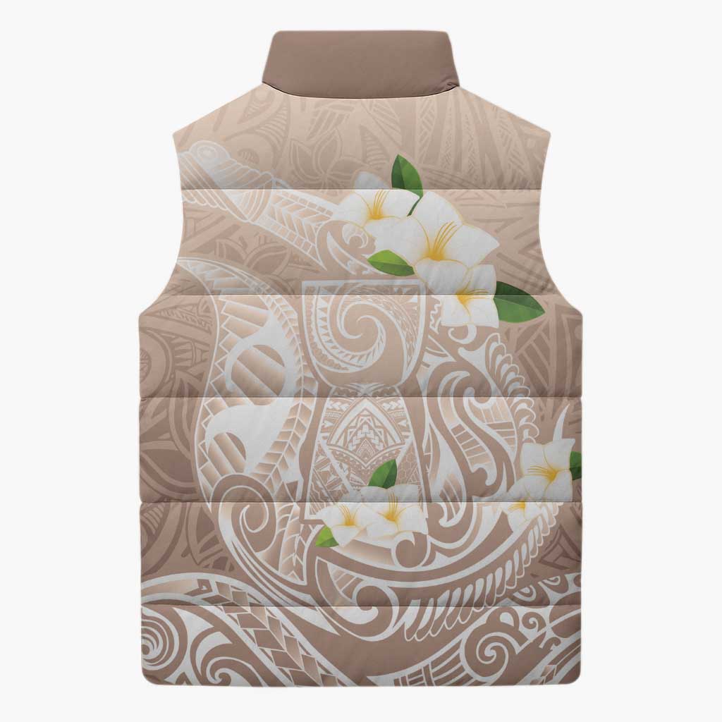 Guam Fishhook Mix Guasali Flowers Sleeveless Puffer Jacket Dreaming Hazel