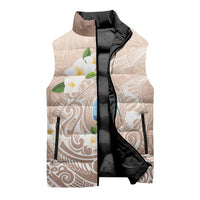 Guam Fishhook Mix Guasali Flowers Sleeveless Puffer Jacket Dreaming Hazel