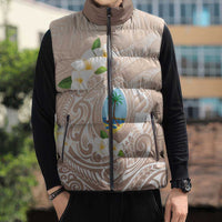 Guam Fishhook Mix Guasali Flowers Sleeveless Puffer Jacket Dreaming Hazel