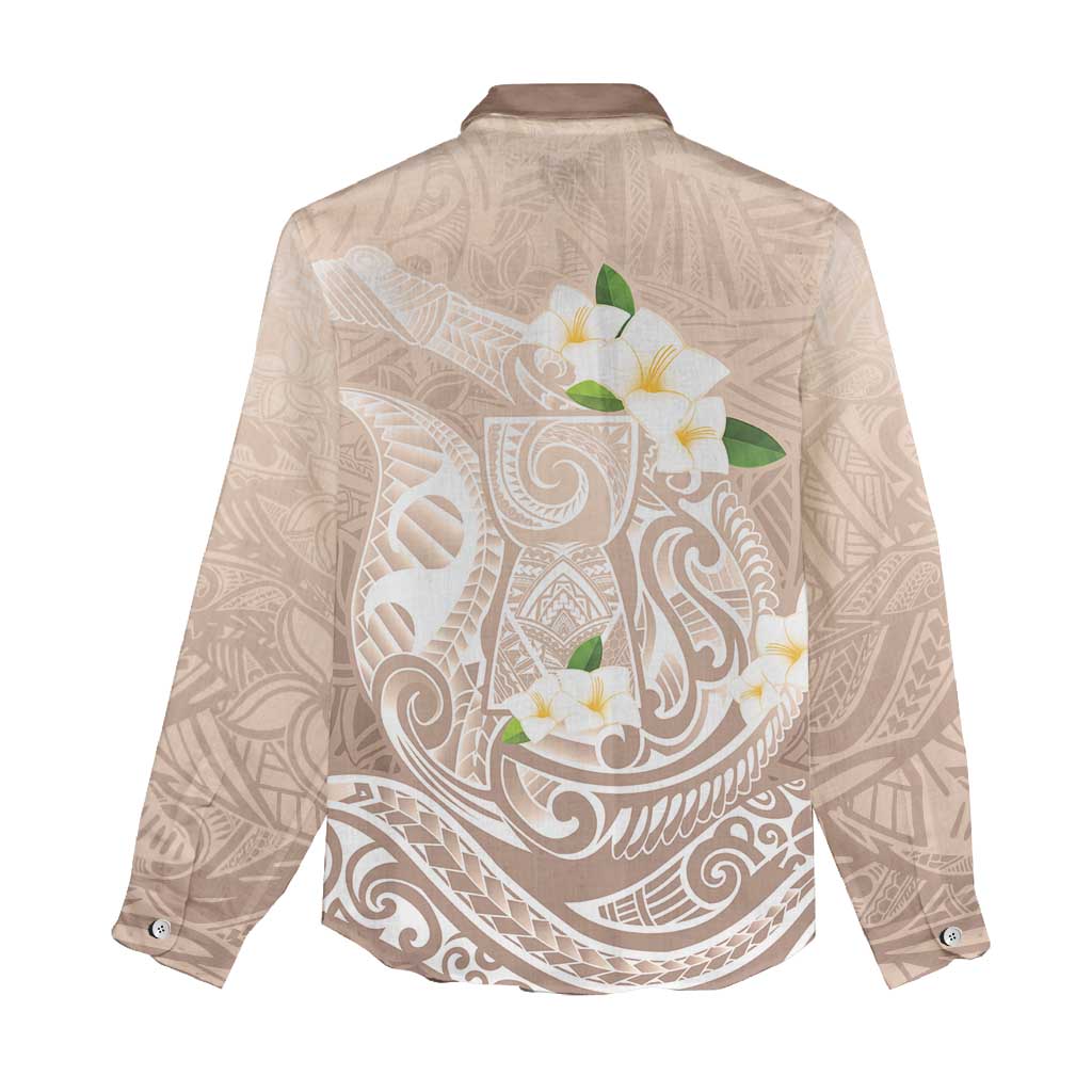 Guam Fishhook Mix Guasali Flowers Women Casual Shirt Dreaming Hazel LT7 - Polynesian Pride