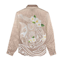 Guam Fishhook Mix Guasali Flowers Women Casual Shirt Dreaming Hazel LT7 - Polynesian Pride