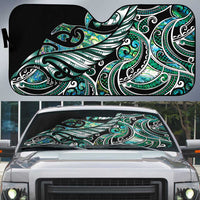 Maori Matariki - Manaia Auto Sun Shade Emerald Paua Shell