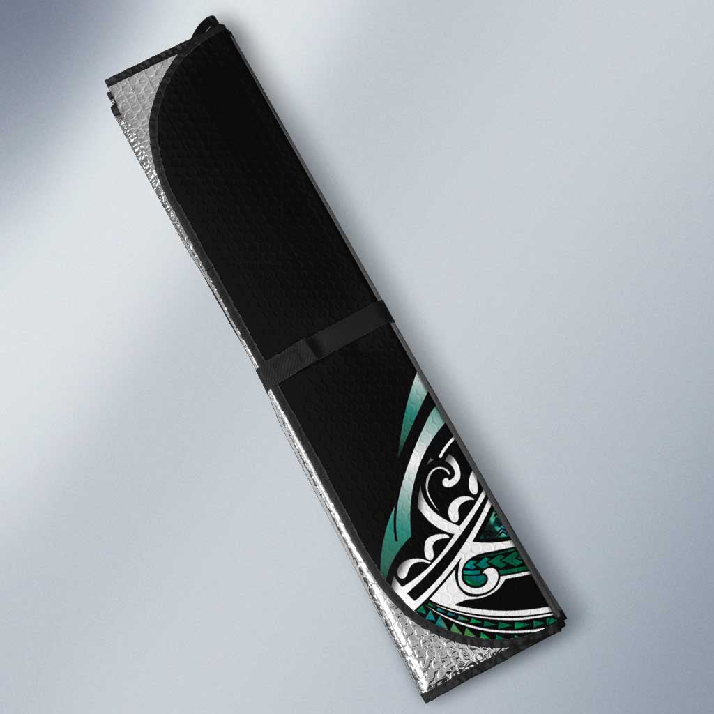 Maori Matariki - Manaia Auto Sun Shade Emerald Paua Shell