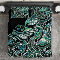 Maori Matariki - Manaia Bedding Set Emerald Paua Shell