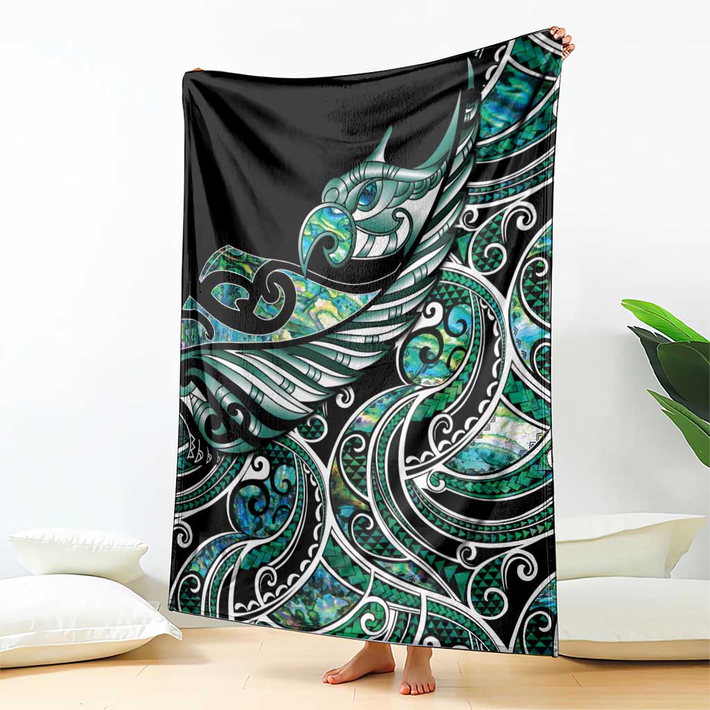 Maori Matariki - Manaia Blanket Emerald Paua Shell