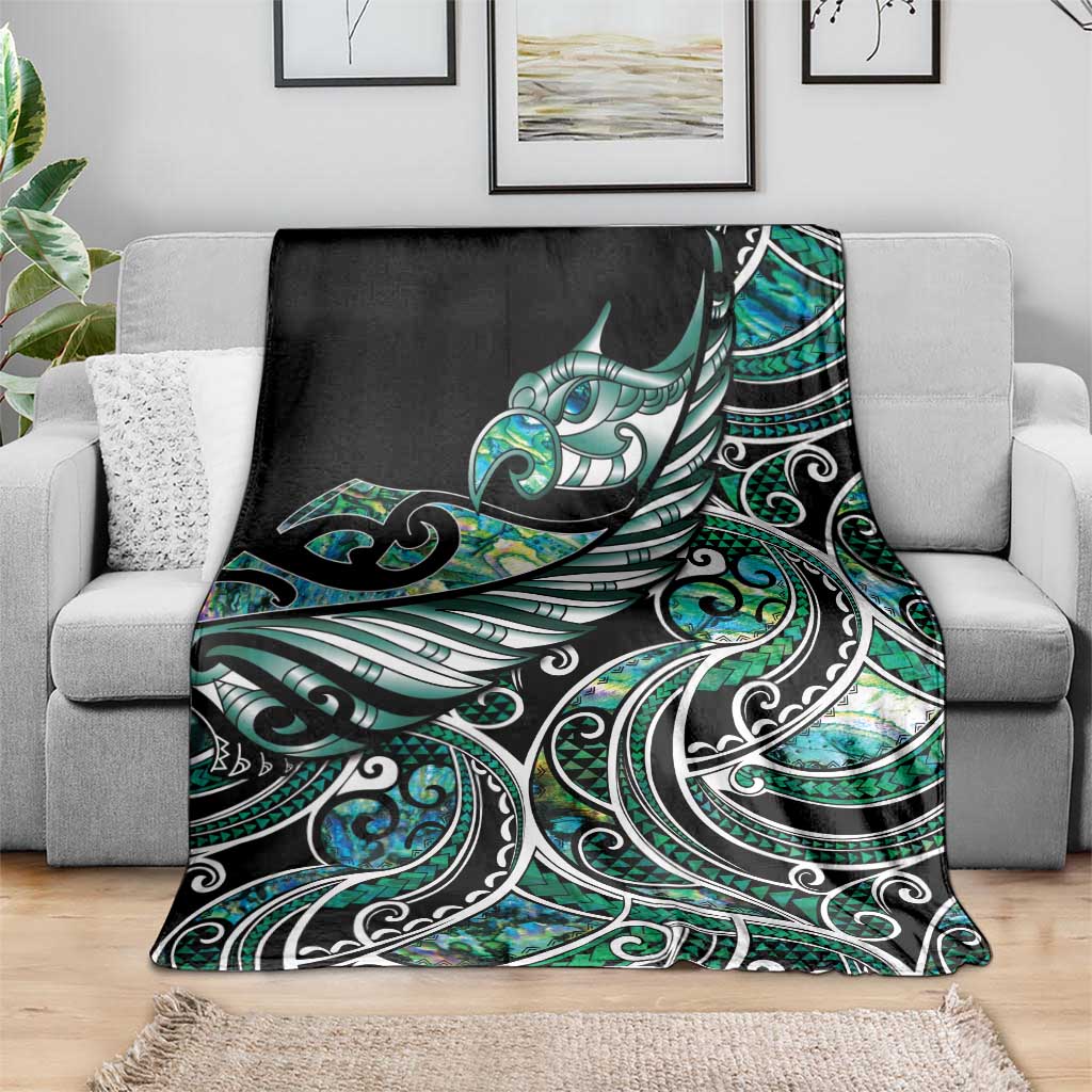 Maori Matariki - Manaia Blanket Emerald Paua Shell