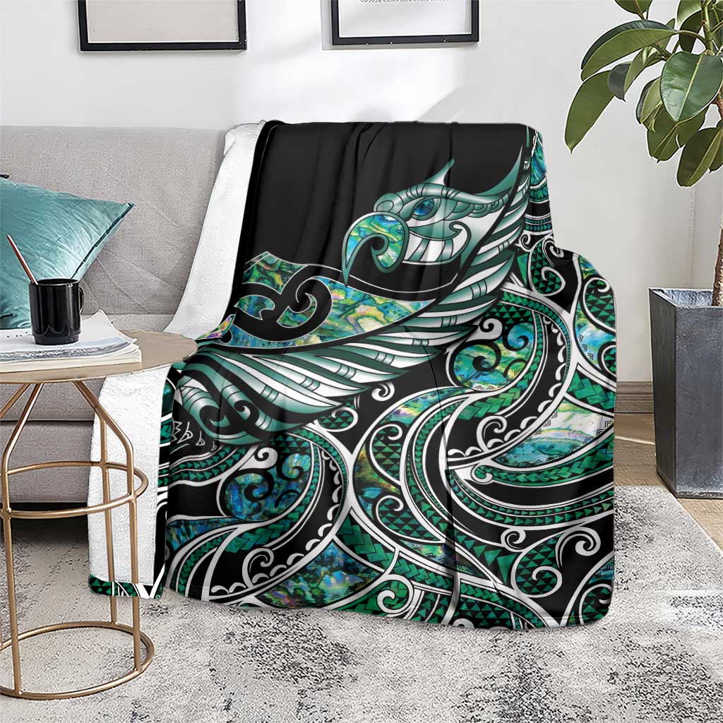 Maori Matariki - Manaia Blanket Emerald Paua Shell
