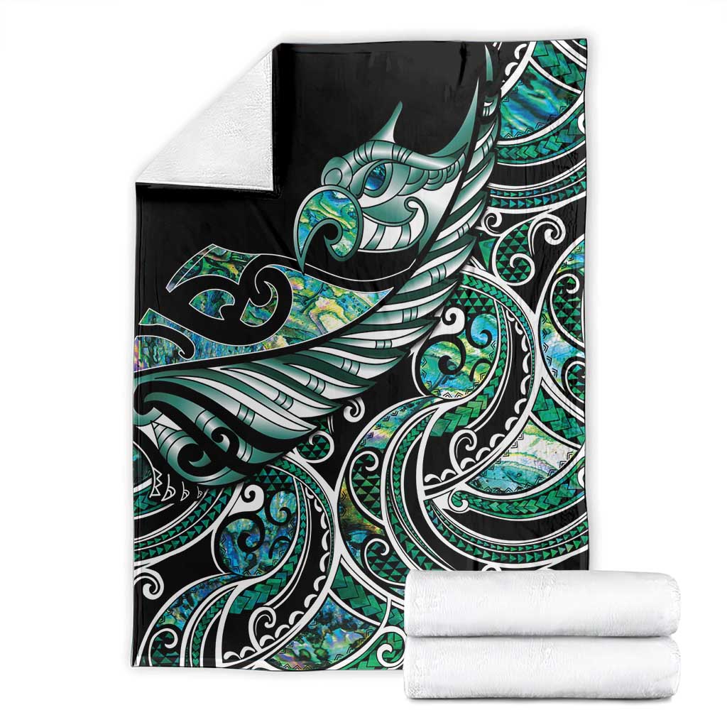 Maori Matariki - Manaia Blanket Emerald Paua Shell