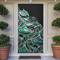 Maori Matariki - Manaia Door Cover Emerald Paua Shell