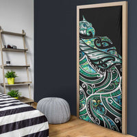 Maori Matariki - Manaia Door Cover Emerald Paua Shell