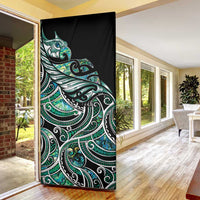 Maori Matariki - Manaia Door Cover Emerald Paua Shell