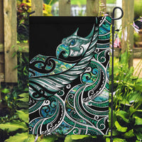 Maori Matariki - Manaia Garden Flag Emerald Paua Shell