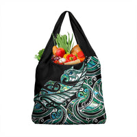 Maori Matariki - Manaia Grocery Bag Emerald Paua Shell LT7 1-pack One Size Green - Polynesian Pride