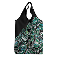 Maori Matariki - Manaia Grocery Bag Emerald Paua Shell LT7 - Polynesian Pride