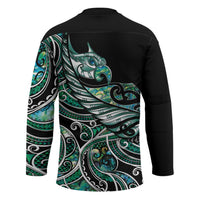 Maori Matariki - Manaia Hockey Jersey Emerald Paua Shell