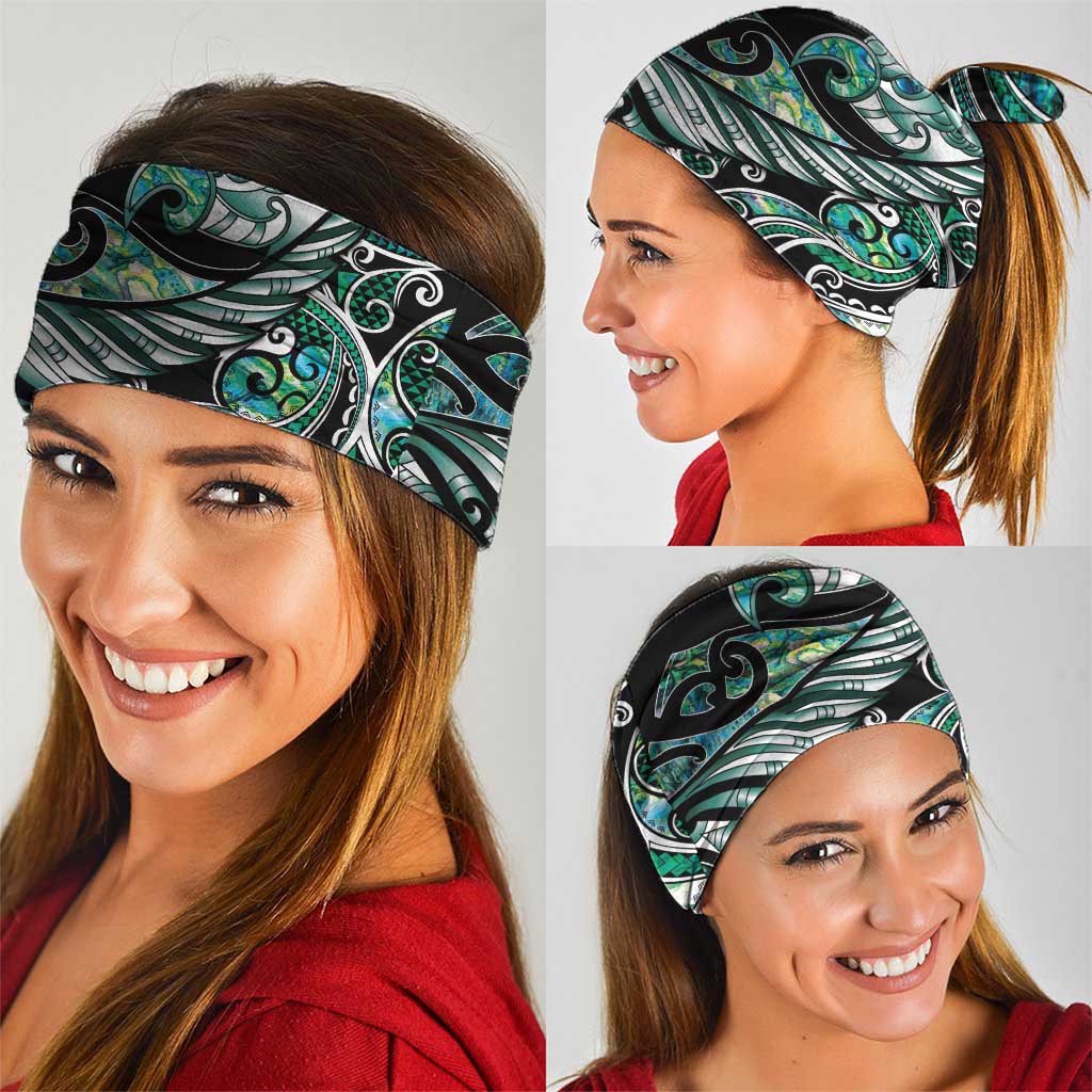 Maori Matariki - Manaia Neck Gaiter Emerald Paua Shell