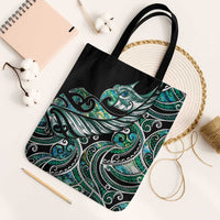 Maori Matariki - Manaia Tote Bag Emerald Paua Shell