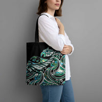 Maori Matariki - Manaia Tote Bag Emerald Paua Shell